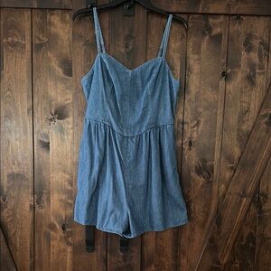 Old Navy Denim Blue Romper